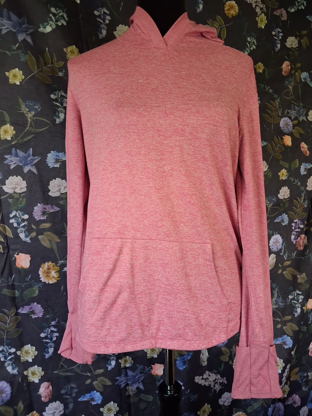 Girl's Athleta Pink Hooded Long-Sleeve Pullover